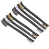 6pcs Wire Brush Set Steel Metal Brass Nylon Cleaning Polishing Rust Brush Metal Cleaning Brush Tool