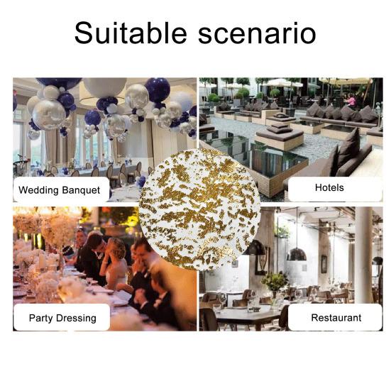 10/20 шт. салфетки из золотой фольги, прессованные одноразовые коврики для стола, нескользящие термостойкие коврики для кухонного стола, украшения для вечеринок