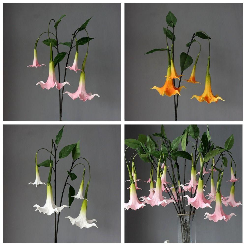 ПУ большой искусственный цветок дурмана эластичный ипомея украшения для комнаты декор