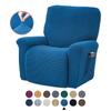 Split Jacquard Recliner Cover Elastic Lazy Boy Chair Sofa Covers Stretch Spandex Couch Slipcovers Armchair Case Solid Color