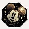 Mickey Mouse Sparkle Themed Automatic Opening and Closing Folding Umbrella, Reinforced 8 Ribs, Compact Travel Design, Fashionable Folding Um