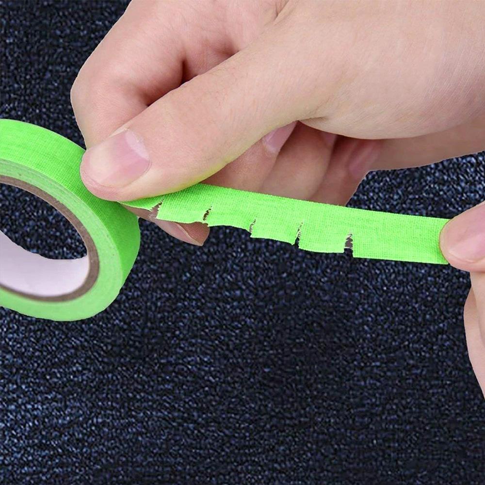 5pcs Sets UV Cotton Glow In The Dark Neon Gaffer Tape SelfAdhesive Fluorescent Floors Multicolored Easy Removed Wall Room Decor