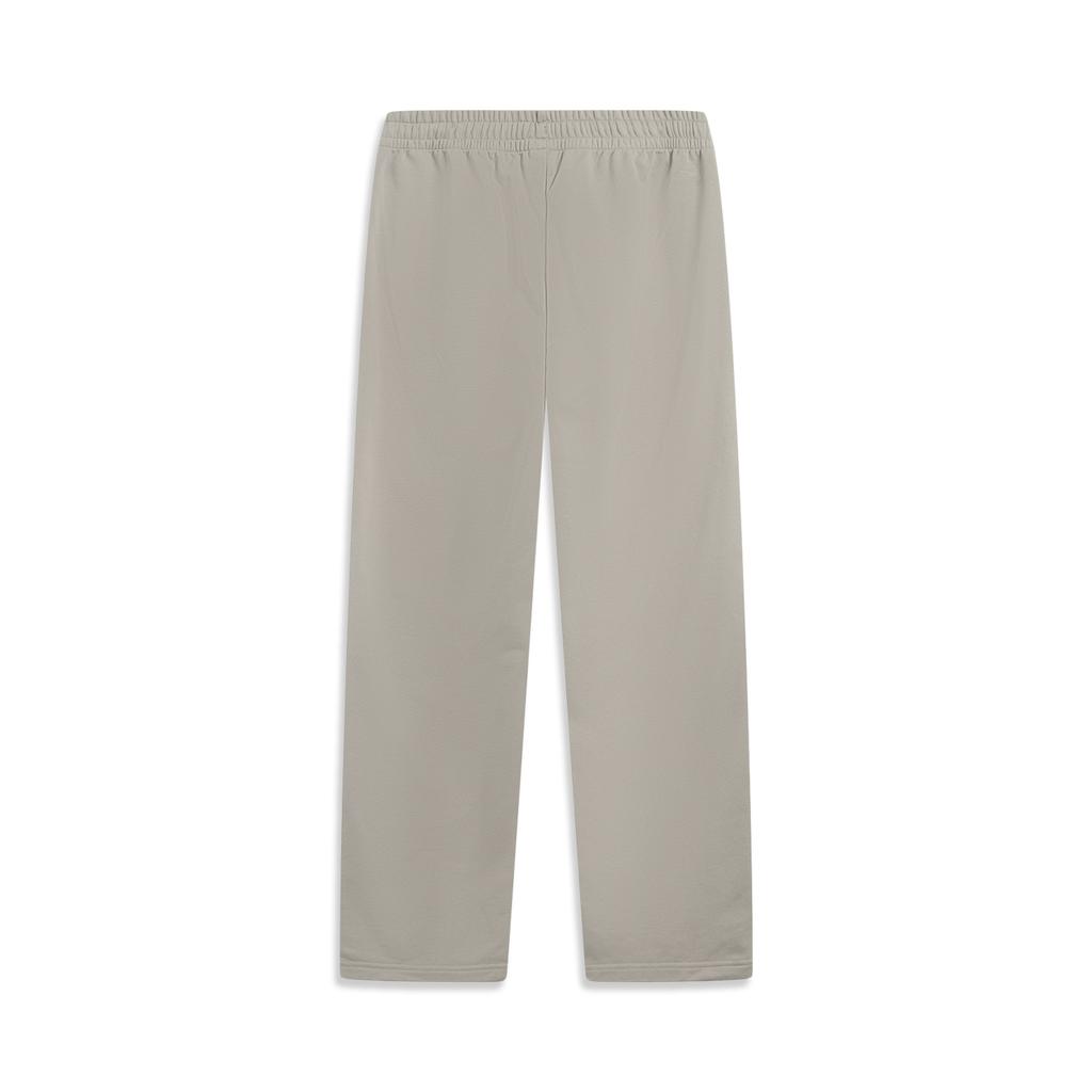 Li Ning Серия Спортивный Стиль Жизни Уличные Со Средней Посадкой Свободные Прямые Штанины С Принтом Логотипа Вязаные Спортивные Штаны Мужские брюки AKLVJ25-3