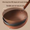 COOKER KING 30cm Flat-Bottom Wrought Iron Wok
