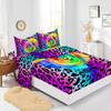 Four-Piece Mattress Sheet Digital Printing Rose Mattress Protective Cover Bedding
