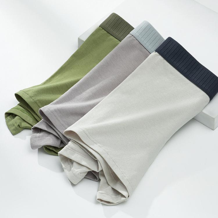 Мужское нижнее белье Мужское большого размера Плоский угол Антибактериальные Четырехугольные трусы Прохладные и эластичные Боксеры-брифы