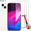 Tempered Glass for iPhone 15 Plus - BOOLING - Pack of 3 - Easy Installation Anti-Scratch