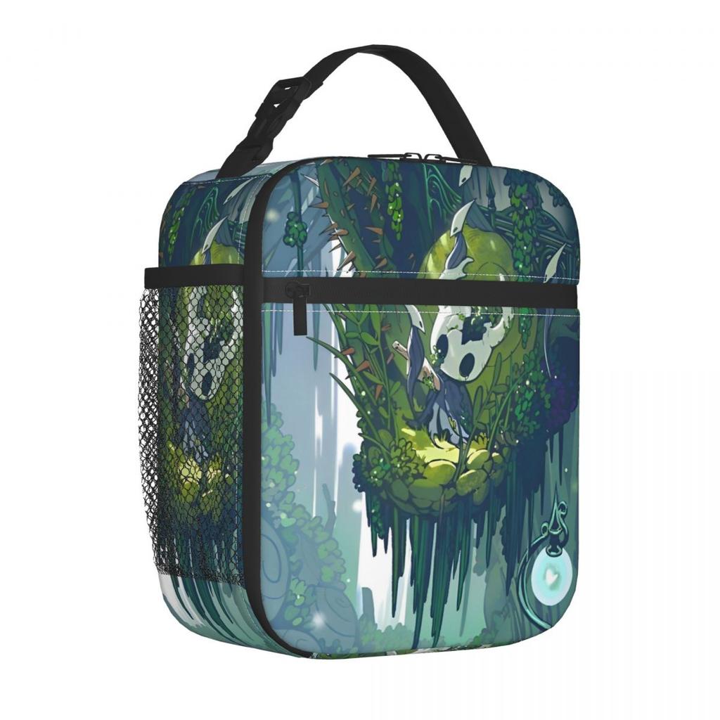Hollows Knights Game Insulated Lunch Bag Cooler Bag Reusable Games Action Leakproof Tote Lunch Box Food Handbags Office Picnic