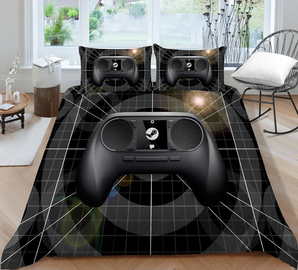 Комплект постельного белья для дома с игровой мышью, пододеяльник и наволочка, домашнее постельное белье для спальни, полноразмерный моющийся удобный пододеяльник, наволочка