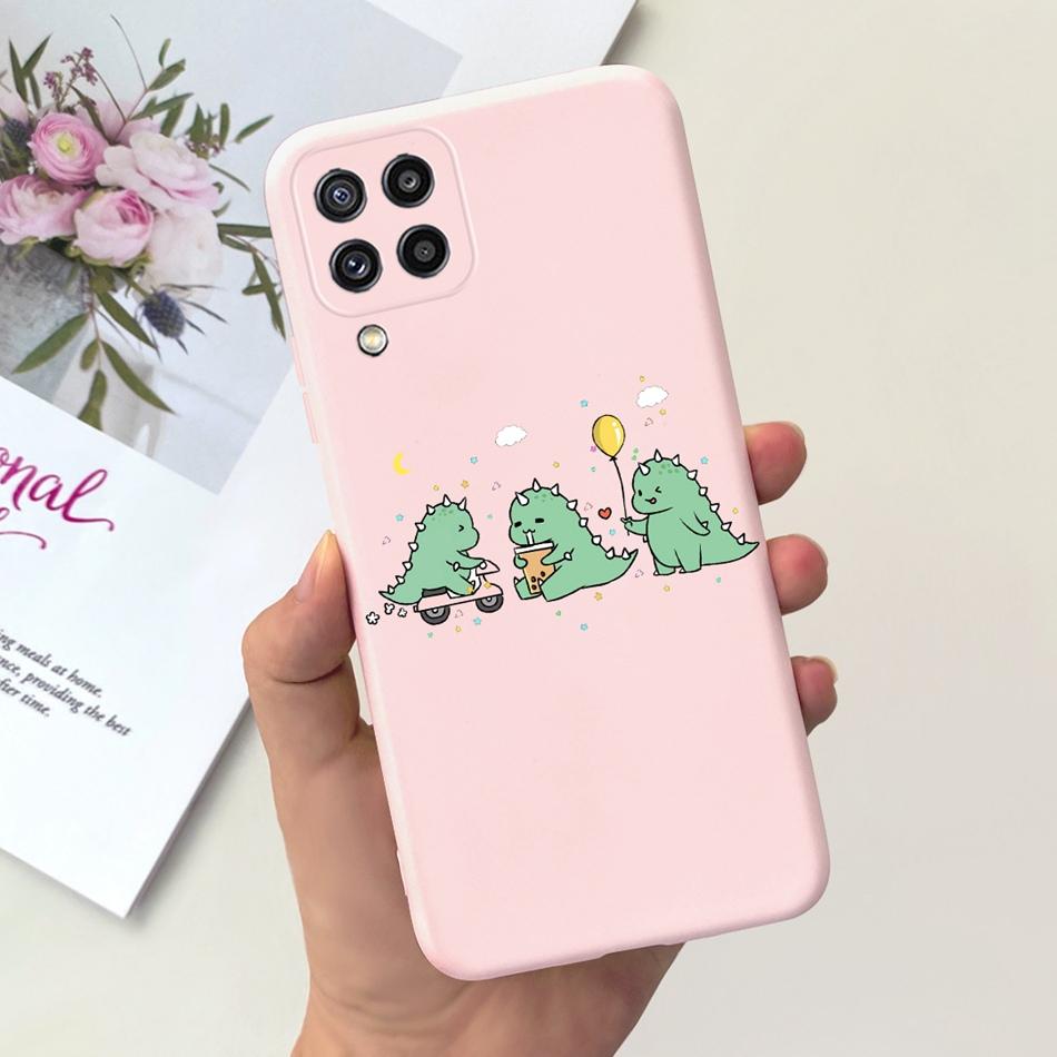 Чехол для телефона Samsung Galaxy M22 Samsung M22 F22 SM-M225F E225F Милый Мультяшный Кот Конфетный Цвет Мягкий Силикон Задняя Крышка Телефона