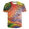 Summer Fashion  Women's Tortoise Funny 3D Print Sea Turtle Graphic Tee Casual Short Sleeve T-Shirt