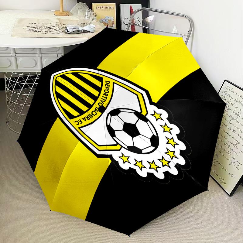 Deportivo Tachira Fc Crest Umbrella Folding umbrella, automatic umbrella 8-Frame for Travel, camping Use Gift for Halloween Christmas