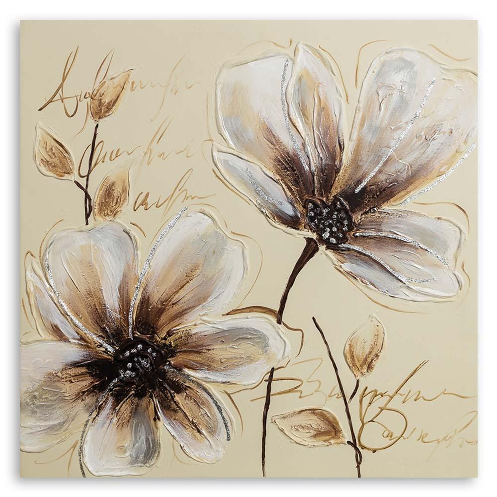 Canvas print, Painted flowers
