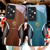 Wooden Dragon Black For Oppo A79 5G 58 78 74 60 4G Reno 11F Realme GT 6 11 Note 50 10 C55 X2 Tempered Glass Black Phone Case
