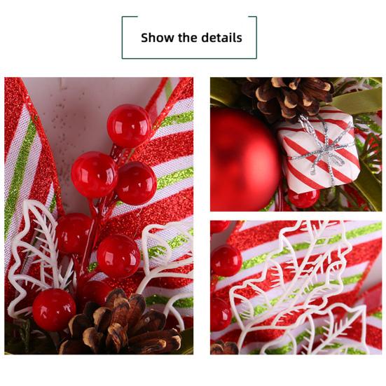 Yousheng Christmas Tree Pendant Bow Large Champagne Christmas Wreath Bow Stunning Gift Bow Knot Wedding Mother Day Decoration