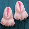 Winter Warm Soft Indoor Floor Slippers Unisex Shoes Paw Funny Animal Christmas Monster Dinosaur Claw Shoes
