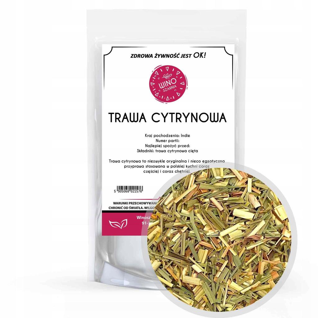 Trawa Cytrynowa 500G Suszona Cięta Świeża Jakość