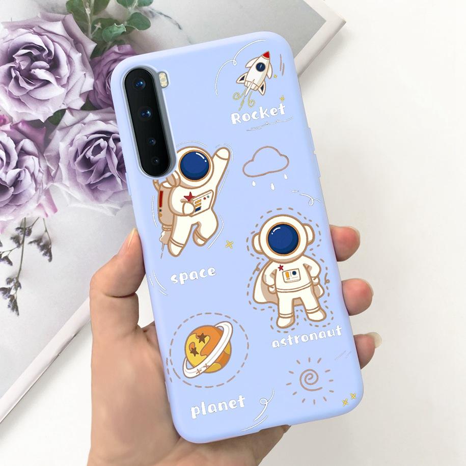 Для чехла OnePlus Nord AC2001 AC2003 Ударопрочный чехол Милый Астронавт Силиконовый Funda Для One Plus Nord Чехол OnePlus 8 Nord Capa