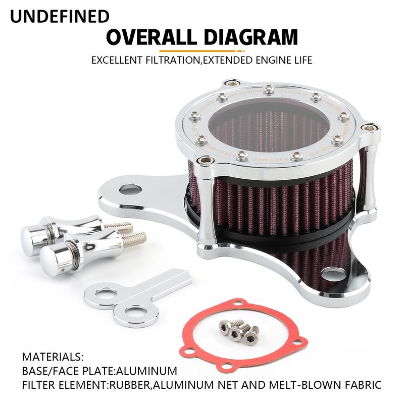 Motorcycle Air Filter Intake Cleaner System Kit For Harley Touring Road King Ultra Limited Dyna Super Glide Softail Night Train