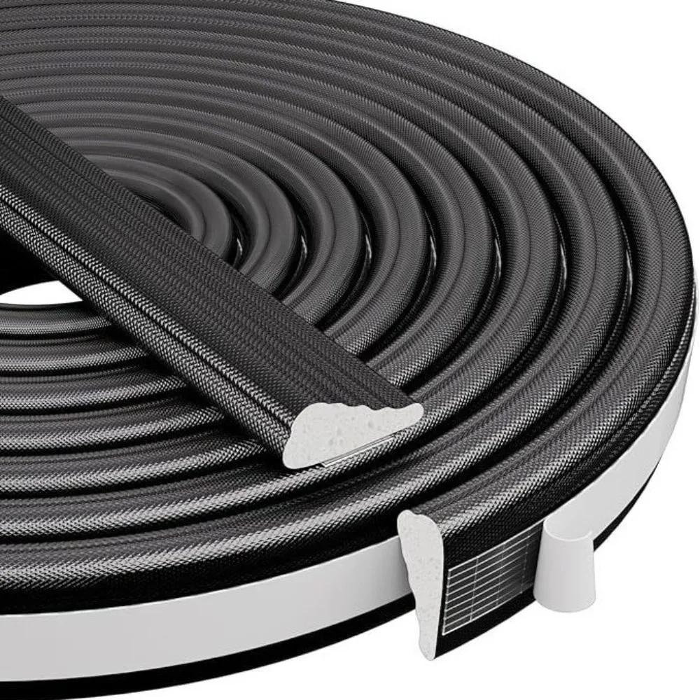 Professional 3 Meters Wedge Weather Stripping Soundproof Self Adhesive Sealing Strip PU Foam Waterproof Insulation Tape Drawer