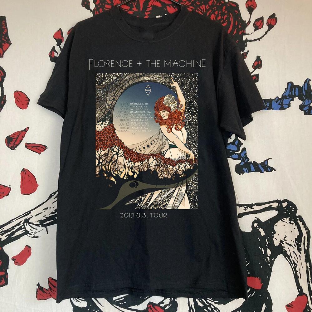 Редкая хлопковая футболка Florence and the Machine Унисекс Концертная S - 5XL EL712 Унисекс Футболка