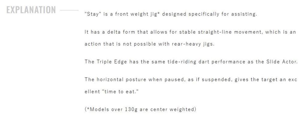 Shout 112-SY Metal Jig Stay 80 Grams 191 (5580)