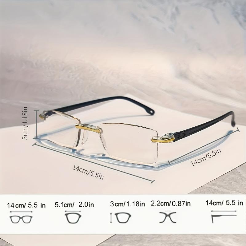 2 Pcs Anti Blue Light Reading Glasses+1.00 To+4.00 Anti Eye Fatigue Computer Glasses Suitable for Both Women and Men