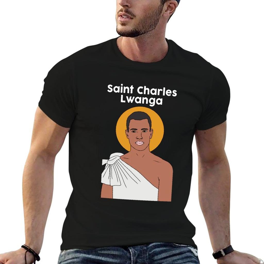 Saint Charles Lwanga Tshirt Anime T Shirts Oversize Unisex T Shirt Designer Graphic T Shirts For Unisex Tshirt