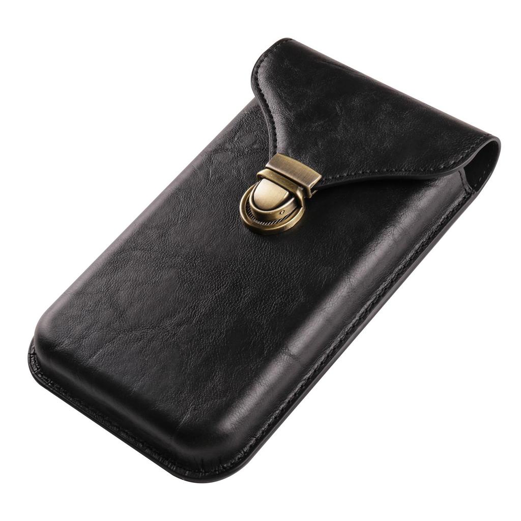 Luxury Leather Belt Clip Phone Case Men Waist Bag Holder For iPhone 16 15 14 13 Pro Max Samsung S24 S23 S22 Plus A55 Redmi Note 12 9 Holster Pouch AVE