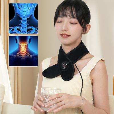 Грелка для шеи с 3 уровнями нагрева, массажная электрическая грелка для шеи для облегчения боли, зарядка через USB, грелка для плеч для снятия скованности шеи, улучшение циркуляции крови