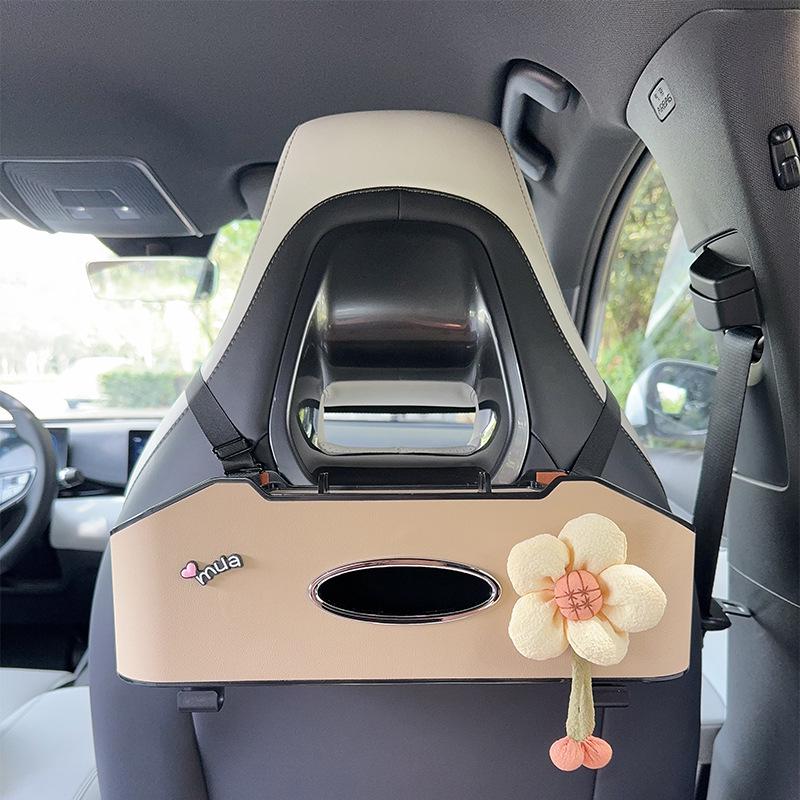 Органайзер на спинку сиденья автомобиля с держателем для салфеток и подстаканником - Многофункциональный органайзер