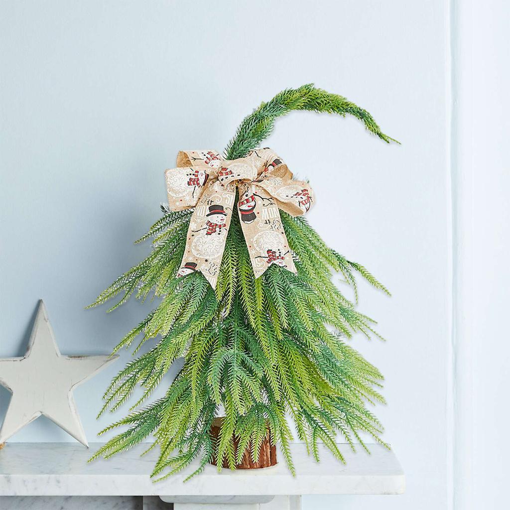 Рождественские настольные украшения маленькие имитационные елочные украшения