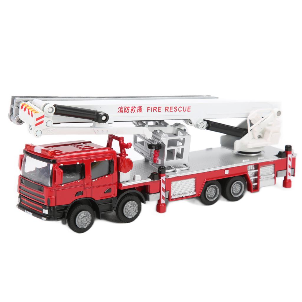 1:50 Model Ascending Fire Truck Toy High Simulation Educational Fire Truck Model Toys for Kids