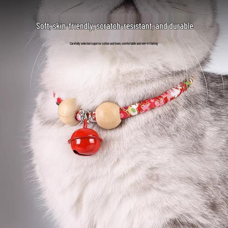 Кошачий ошейник от блох и комаров с колокольчиком и застежкой-долгожителем - Товары для питомцев