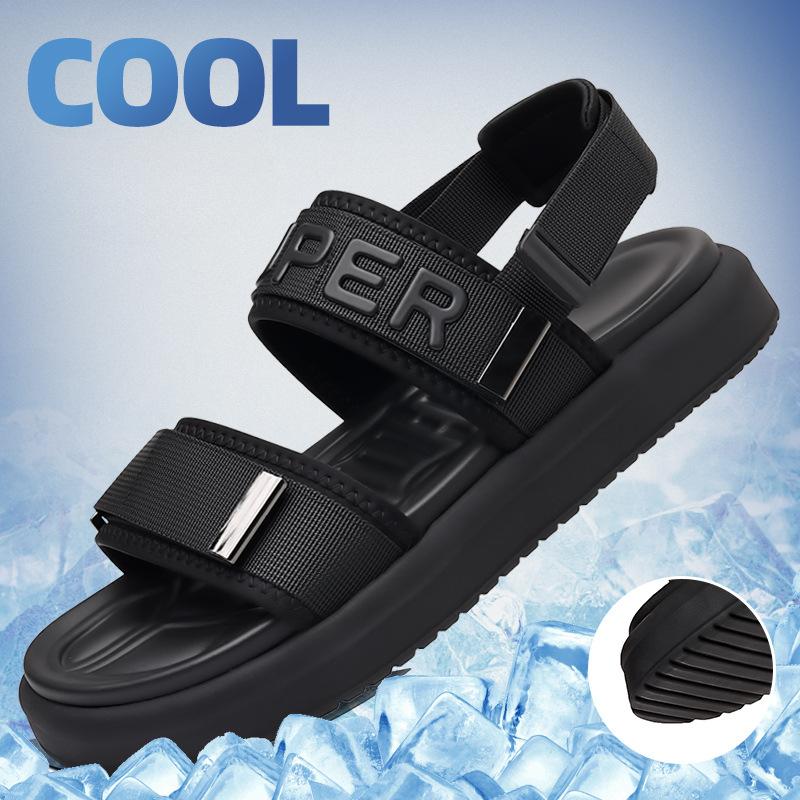 Летние Новые Дизайнерские Пляжные Туфли на Платформе для Мужчин Высокое Качество Римская Мода Повседневные Спортивные Сандалии Мужские