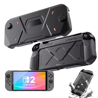 Защитный чехол из ТПУ для Switch 2 Нескользящая эргономичная рукоятка с жесткой передней крышкой из ПК Защитная оболочка от царапин Игровые аксессуары