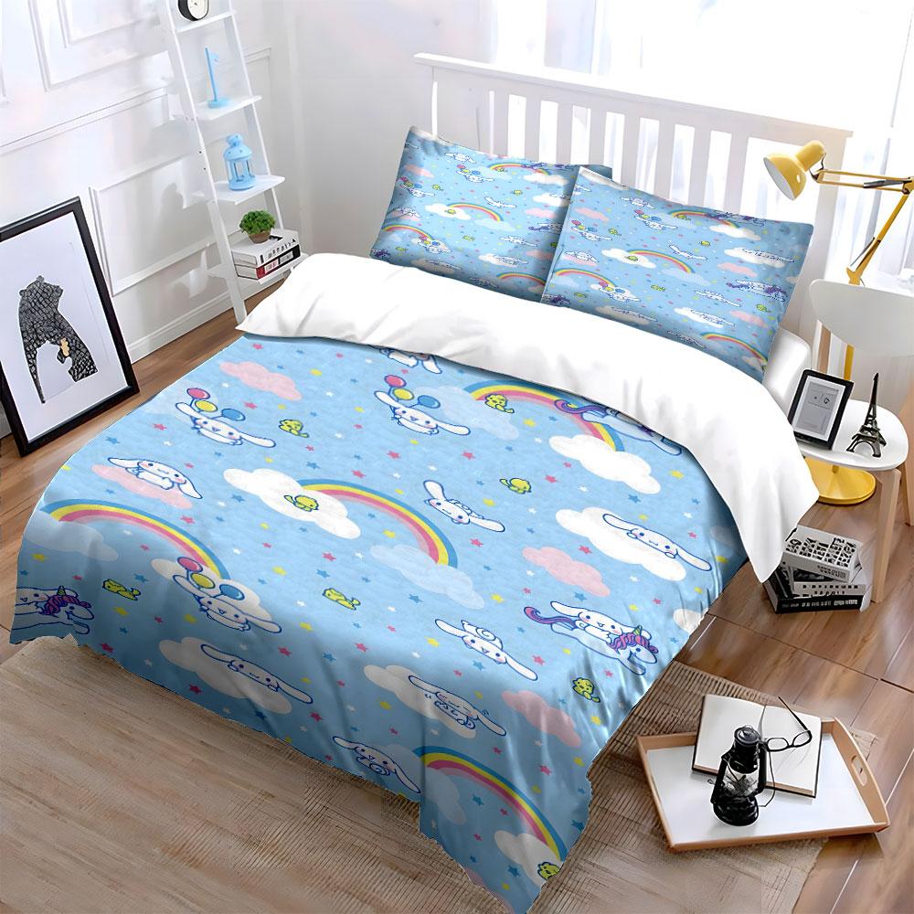 Whimsical clouds and rainbows Bedding sets Duvet covers Pillowcases(1* Duvet Cover 2* Pillowcases without duvet insert)