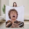 Heated Rivalry Ilya Rozanov Reaction Photo Blankets Cute Fuzzy Funny Warm Throw Blankets for Home Spring Autumn Car