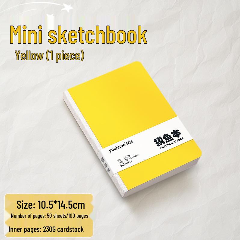 Портативный скетчбук для зарисовок рыбы Yuan Hao: Квадратный чистый альбом для рисования
