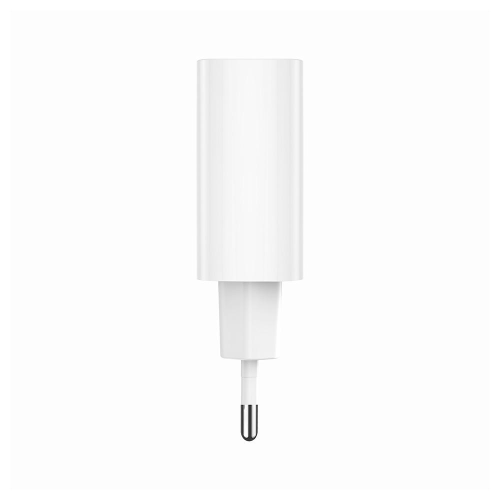 Forever Ładowarka Sieciowa Pd Qc Tc-07-30Ac 1X Usb-C 1X Usb 30W Biała + Kabel Usb-C - Usb-C 60W