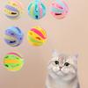 Игрушка-мячик для кошек с колокольчиком, 4,8 см, Интерактивная игрушка-колокольчик для игры кошек, Портативная полая игрушка-погремушка для кошек, Товары для игры домашних кошек