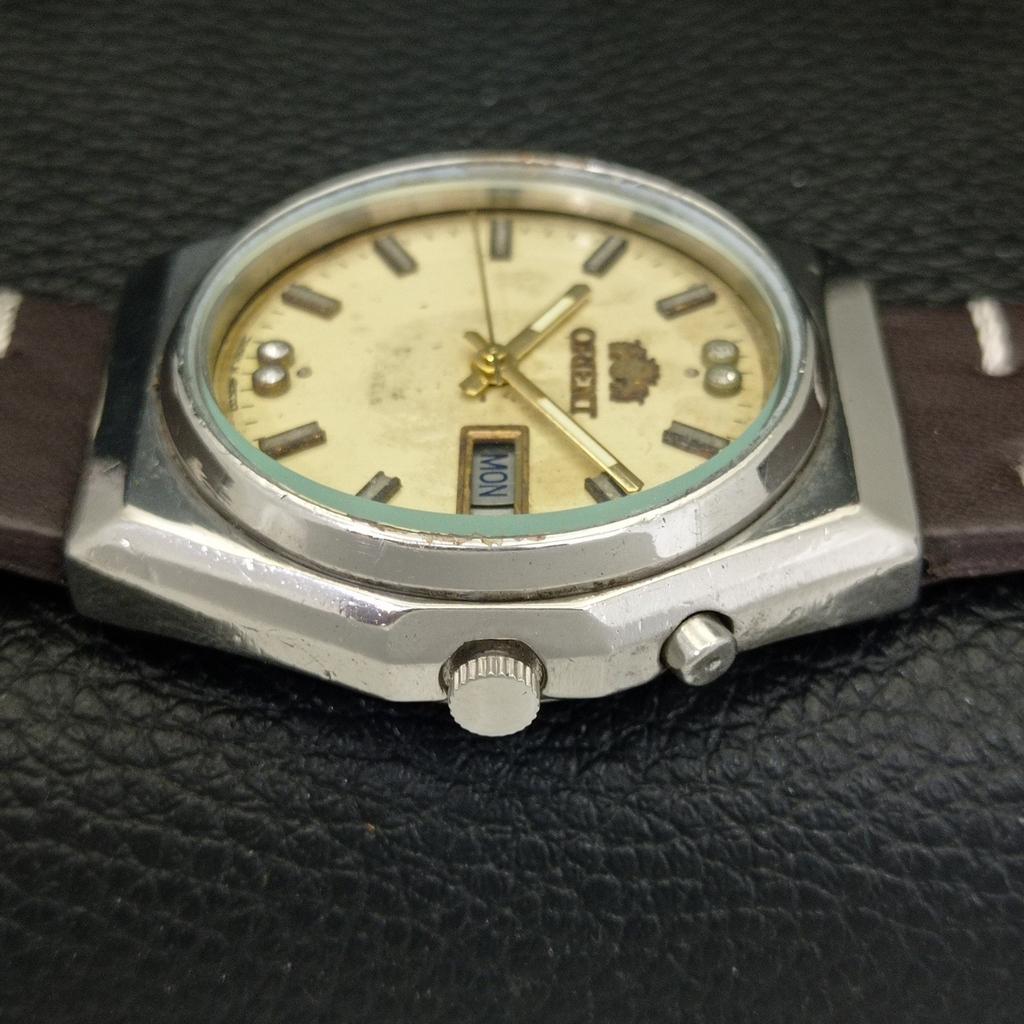 ЯПОНИЯ ВИНТАЖ ORIENT CRYSTAL АВТОМАТИЧЕСКИЕ 46941 МУЖСКИЕ ЧАСЫ С ОРИГИНАЛЬНЫМ ЦИФЕРБЛАТОМ a701889-5 R207-a701889