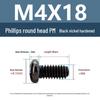 Yigu Black Nickel Carbon Steel PM Phillips Round Head Screws m2-m4 Pan Head Machine Screws for Electronics