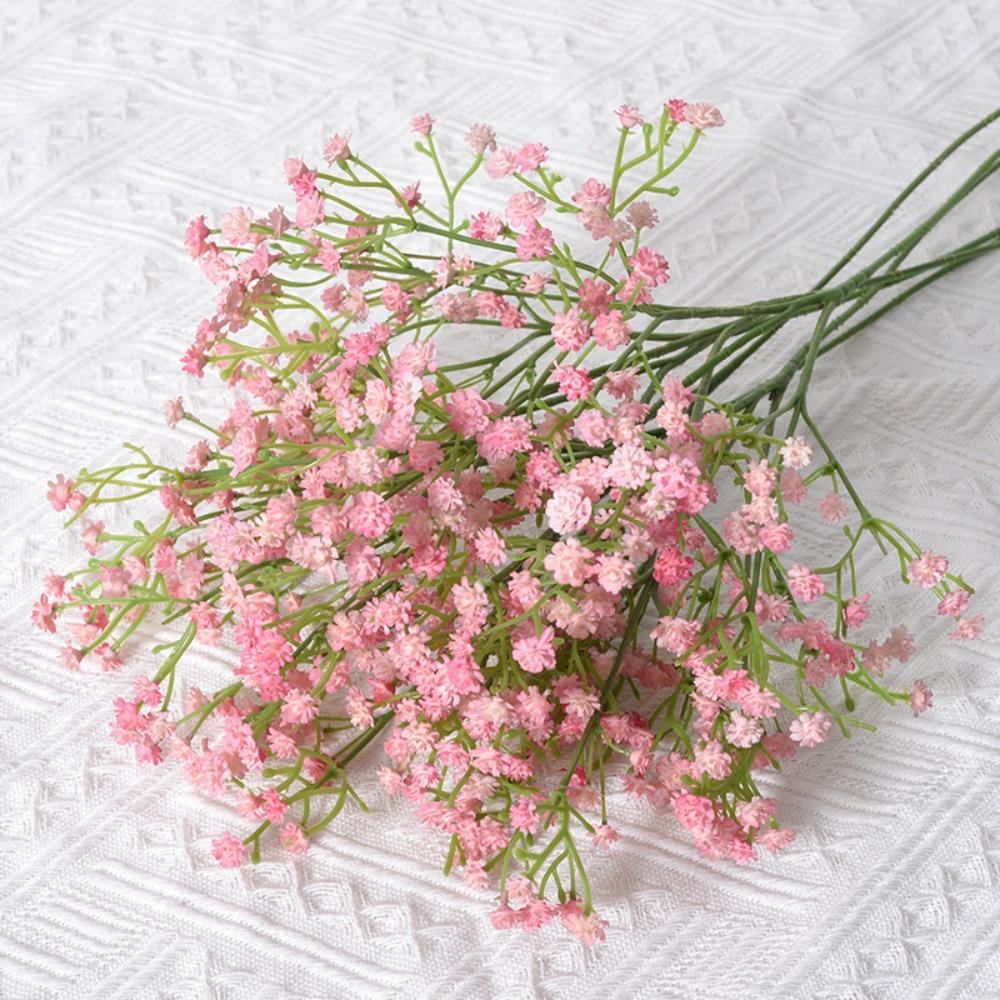 Soft Rubber Gypsophila Flowers 52cm Length Simulated Flower  Wedding Party Decoration