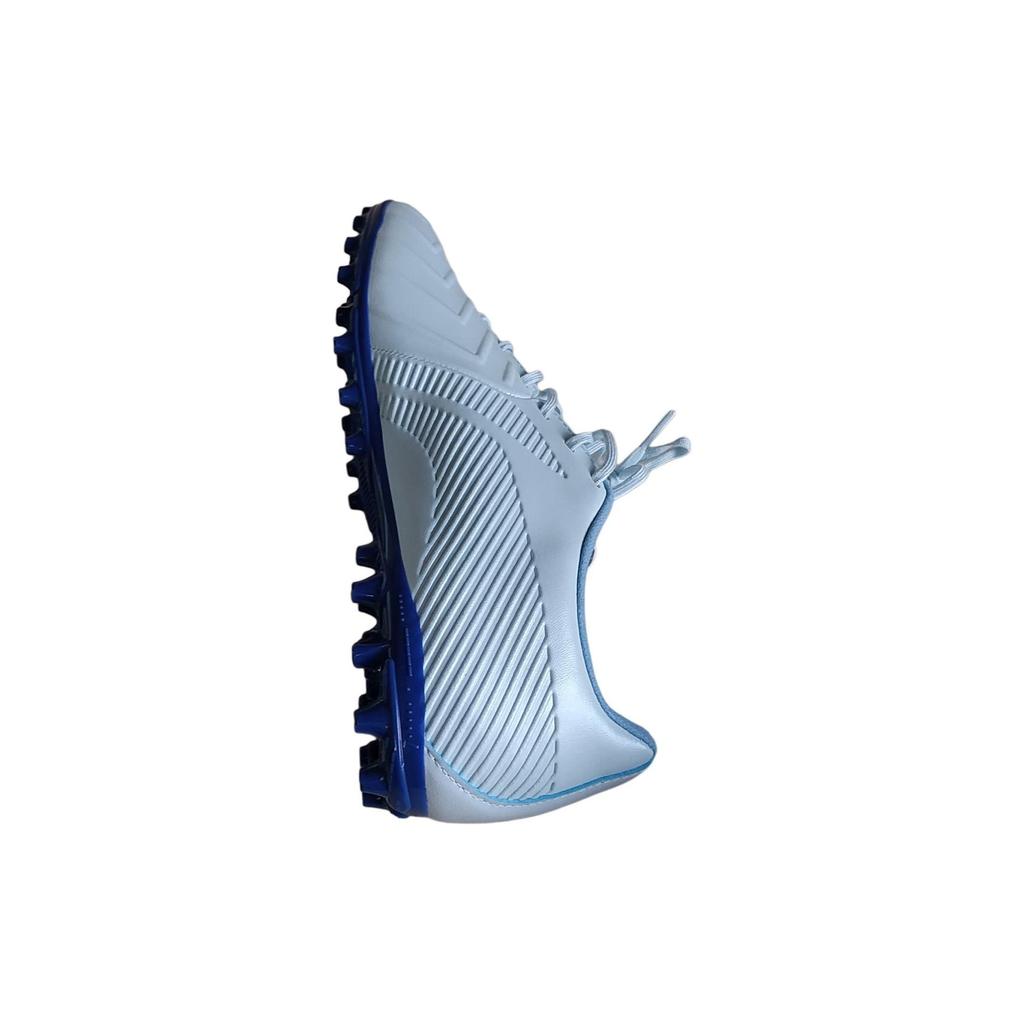 Li Ning AG Искусственное покрытие Искусственный газон Амортизация Скользкая устойчивость Износостойкость Футбольная обувь Мужская Синий Белый ASTT015-4