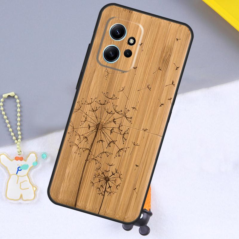 Natural Bamboo Wood Animal Print For Xiaomi Redmi 12 9C 10C 12C 13C Case For Redmi Note 12 Pro 11 8 9 10 Pro 9S 10S 11S 12S