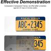 2 Pack Universal License Plate Frame