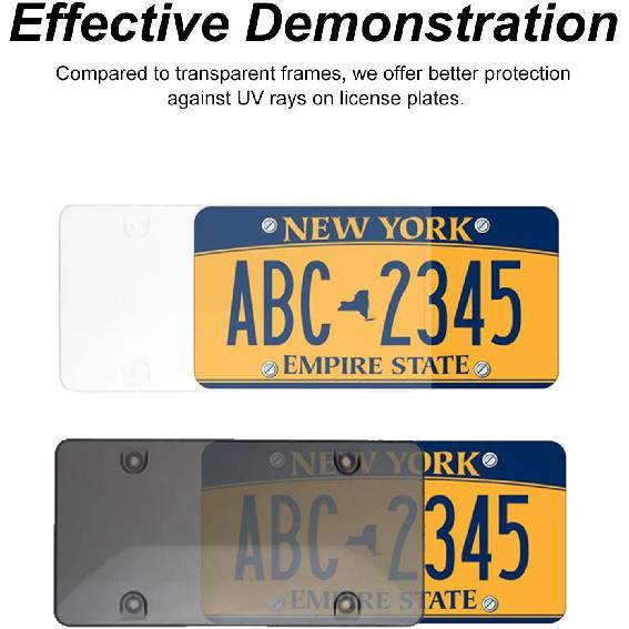 2 Pack Universal License Plate Frame
