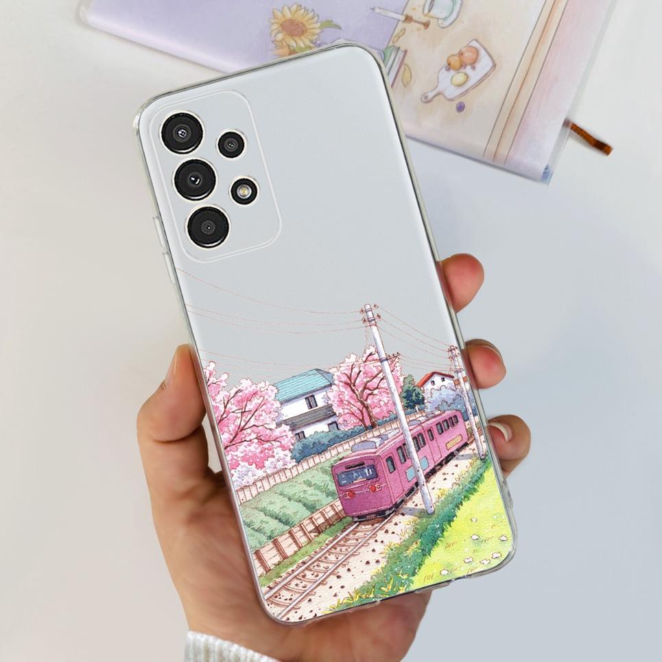 For Samsung A13 M13 M23 M33 Galaxy Case Flowers Butterfly Astronaur Phone Case Back Cover Soft Bumper Samsung Galaxy A13 M23 Bag