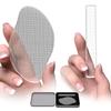 Readaeer Пятка Нано Пятка Мозоль на Пятке Подошва Моющаяся Манго Пилка, Эксфолиатор, Стекло, Пилка, Уход, Удаление, Уход, (Прозрачный, Форма)